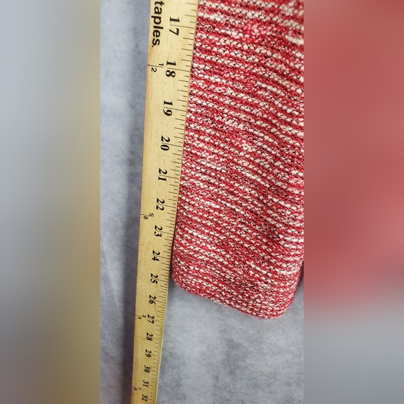 Talbots Jacket Women's 14p Multicolor Soft Tweed Blazer Long Sleeve Knit Red - Picture 7 of 8